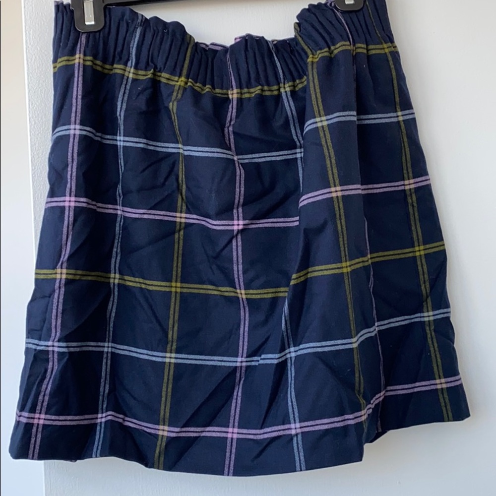 JCREW plaid mini skirt